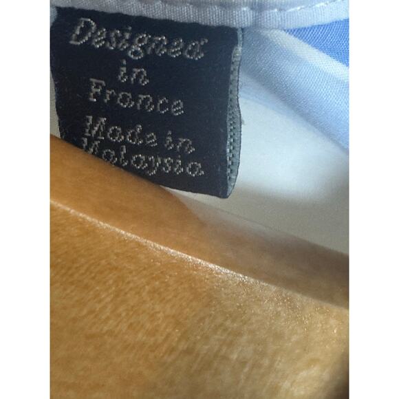 Facconable French Riviera Classique Striped Long Sleeve Button Down Shirt Mens M - Picture 6 of 11